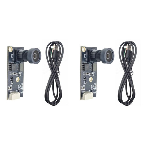2X 1920x1080 USB Camera Module for 3D Printers Camera Board 2 Mega-Pixel Wide Angle Fish Eye Lens UVC OTG 1