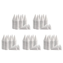White Paper Cone Cups, Snow Cone Cups,Coated Leakproof Cone Paper Cups for Slush, Shaved Ice, Water 1000Pcs