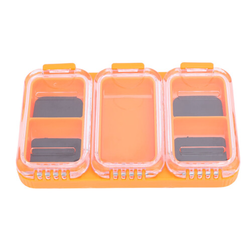 Kleine wasserdichte Köderbox 1,1 L Orange Köderaufbewahrungsbehälter AU