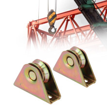 2 piezas de polea de ranura en V de 38 mm galvanizada 150 kg