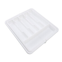 Erweiterbares plastikgeschirrkorb Weiß, 57x38x5 cm Küchenorganizer