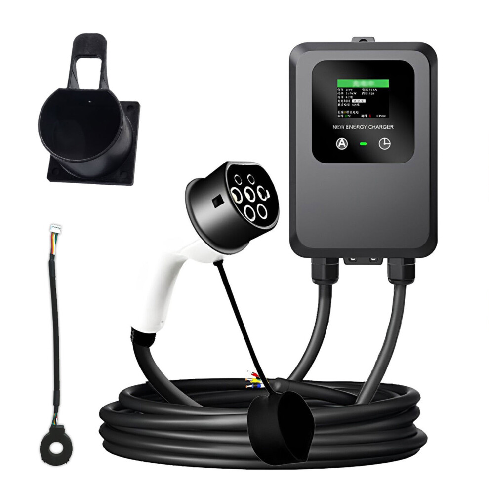 (Plug and Play) EV Charging Station 5M 7KW 32A With AC6ma RCD Function For Electric
