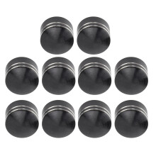 10 pièces de couvre-écrou en aluminium CNC pour tête de moto, noir, 9-12mm