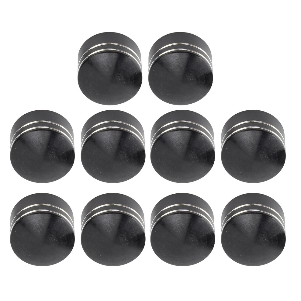 10Pcs Cnc Aluminum Motorcycle Head Bolt Cover 9Mmâ12Mm Black 4941385979566