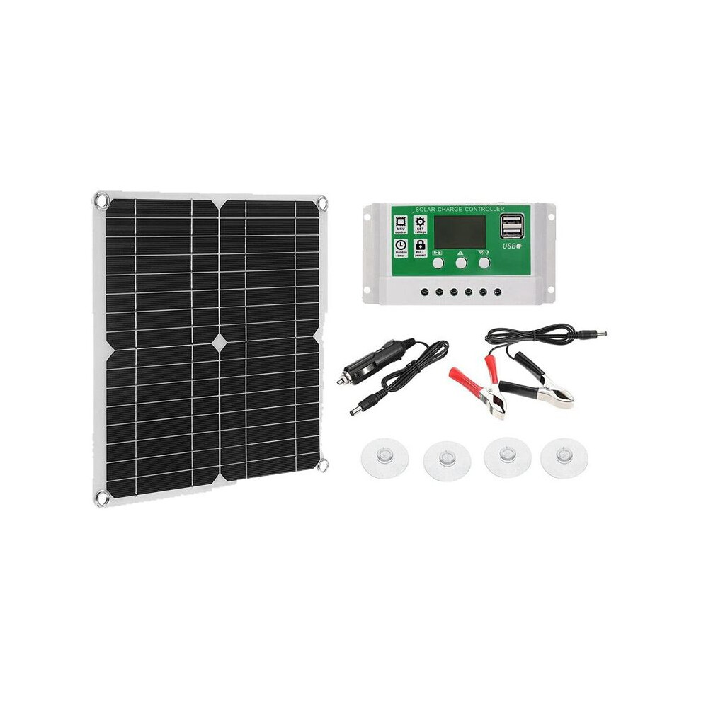 12W Solar Panel Kit 50A 12V Battery Charger With Controller Caravan Boat 4712589406604