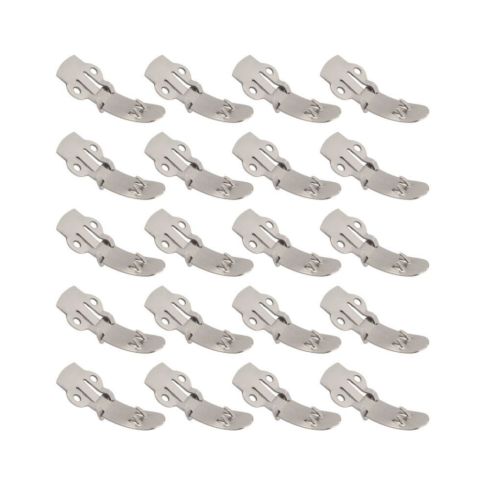 20Pcs Blank Stainless Steel Shoe Clips Clip Diy Buckles 4712439097020