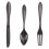 Door handle 3-handle kitchen handle - black 1