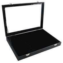 Emblem FöRvaringslåDa Transparent DammtäT Brosch Box Medal Display Stand, Smycke Medal Collection Display Ram, L