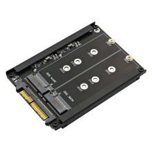 2 in 1 M.2 NVME SSD and B Key/B&M Key SSD to SFF-8639 U.2 with Frame Bracket - Retain MSATA SSD As 7mm 2.5In Drive
