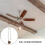 2Pcs Ceiling Fan Pull Chain Set Sun & Moon Pattern Pull Chains Extension Copper Beaded  Fan Pull Chain with Ornament 2