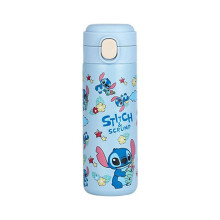Izolowana Butelka na Wodę dla Dzieci 420 Ml Kawaii Butelka na Wodę do Gorących lub Zimnych Napojów Uroczy Kubek Podróżny Stitch