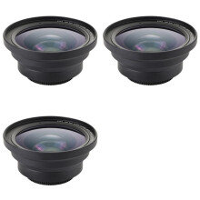 3pcs Professional 37mm Macro+72mm Wide Angle Lens 0.39X Full HD for 4K Camcorder