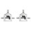2X 90Degree Right Angle Bevel 1:1 Forward Double Output Shaft 1 Module 20 Teeth Bevel Gear Aluminum Frame DIY Module 1