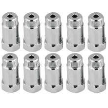 10 Stück Sauerstoffsensor-Abstandshalter-Adapter für Katalysator-Eliminatoren, Sauerstoffsensor 45 mm, M18 X 1,5