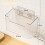 Large Capacity Wall-Mounted Garlic Storage Bin with Adhesive Mount 2