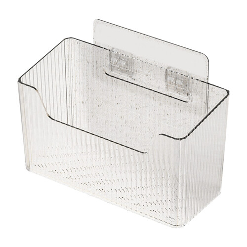 Large Capacity Wall-Mounted Garlic Storage Bin with Adhesive Mount 2