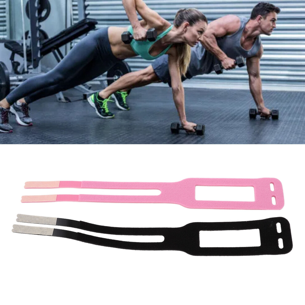 Black/Pink 2Pcs Tfcc Wrist Support Wraps Adjustable Breathable Sweat Wicking