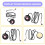 Computer Desktop  Button Desktop Host External Start Button PC Motherboard External Power Button Paste Type Swich 6