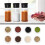 Plastic Spice Jar Organizer with Rack for Kitchen Seasoning Storage 4
