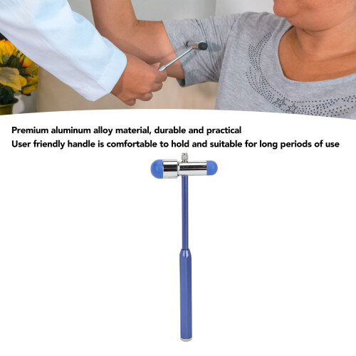 Maillet de réflexe en alliage d'aluminium bleu pour usage médical 2