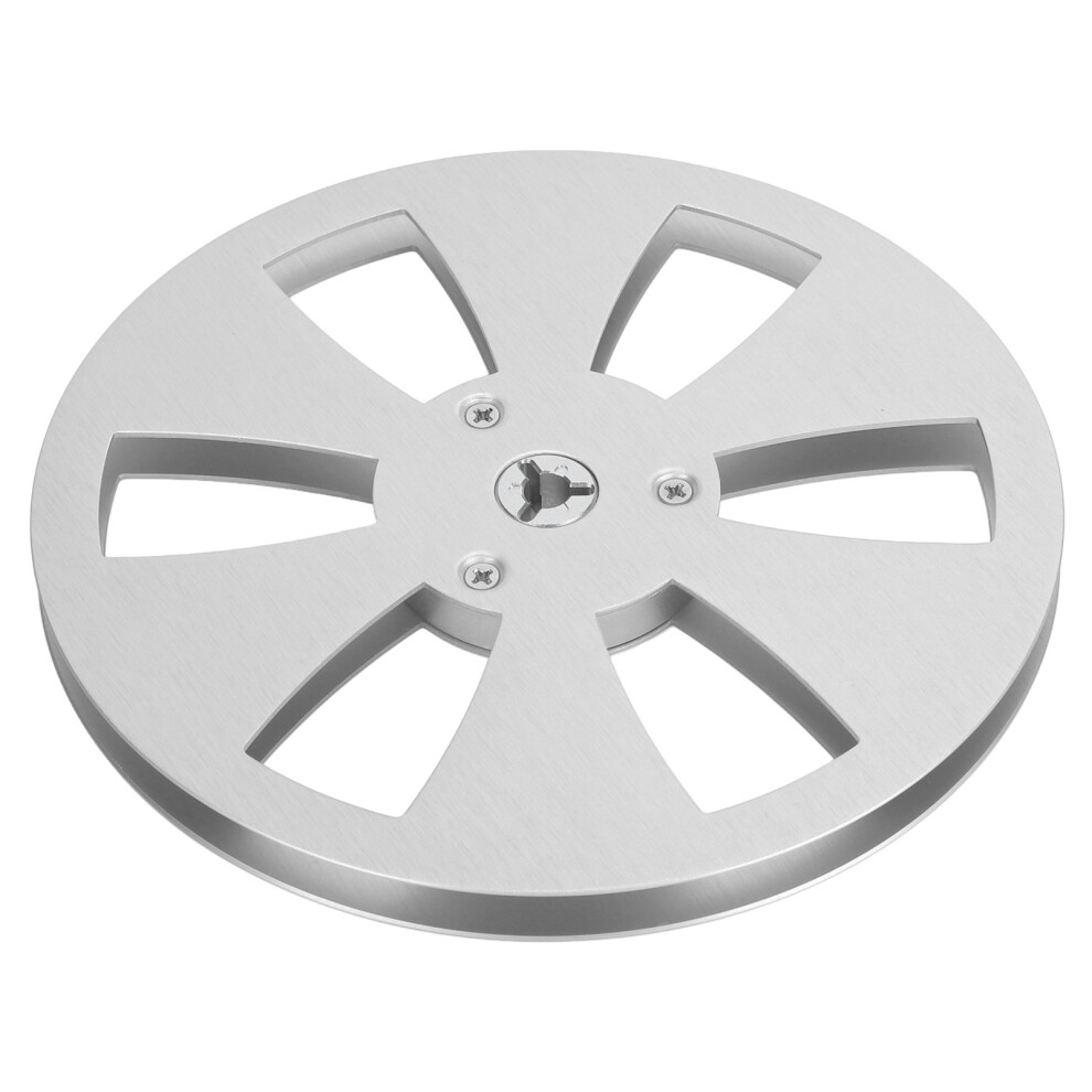 7 Inch Aluminum Alloy Empty Tape Reel For 1/4In Nab Reel To Reel Sound Tape Silver 9421391210709
