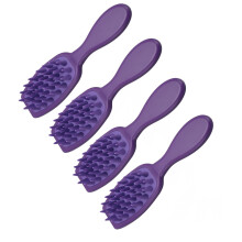 4pcs Detangling Hair Comb Long Handle Purple