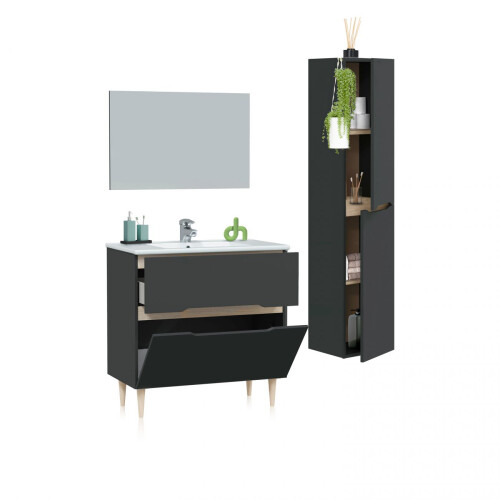Pack de baño con lavabo y columna Opera 80 1