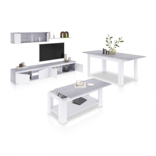 Pack salón con mesa de centro y mesa de comedor Arlet Max 1