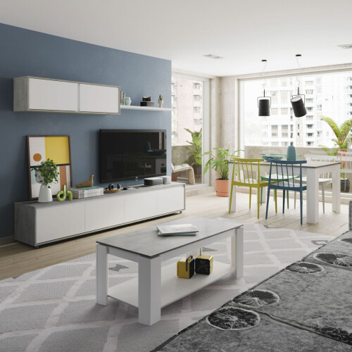 Pack salón con mesa de centro y mesa de comedor Arlet Max 2