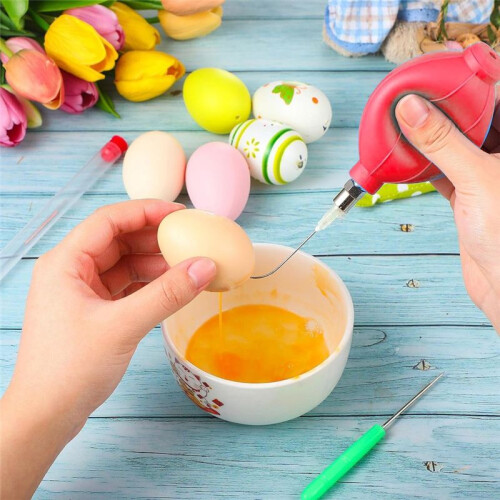 Easter Simple Egg Beater Empty Egg Beater Tool Ukraine Egg Supplies Single Hole Egg Beater Easter Egg Making Tools B 2