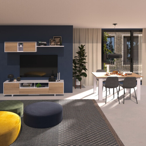 Pack salón con mesa de comedor Kenzo Plus VA 2