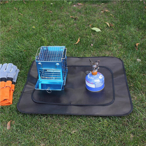 Outdoor Fire Pit Mat Patio Fireproof Pad Burning Heats Resistant 2