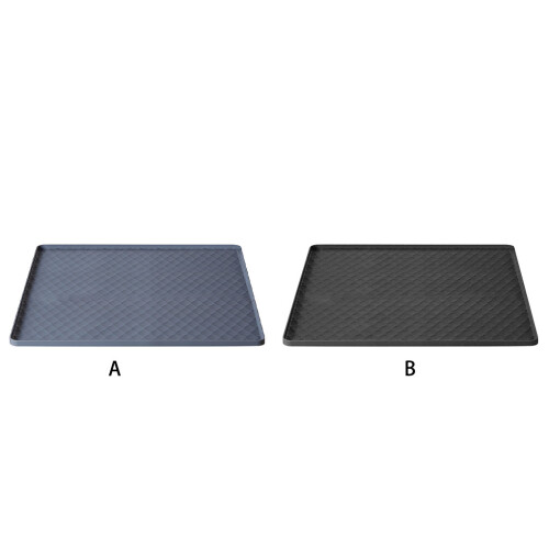 (black) Silicone Fridge Mat Refrigerator Top Clean And Protected Soft And 1
