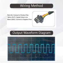 1/2 Plastic Gear Flow Sensor Hall Effect for Milk Water Lubricating Oil Detergent 3.5-24VDC Pulse Output
