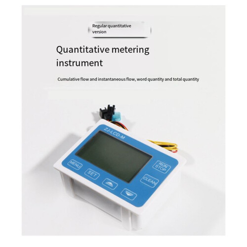ZJ-LCD-M Digital Flow Meter Filling Controller LCD Display 3/4In with PE Solenoid Valve Automatic Flow Controller 1