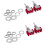 4 Pcs AC 250V 2A 120V 5A SPDT /Off/ 3 Position Momentary Toggle 1
