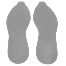 Semelle antidérapante au motif en V - 1 paire - Taille 41-44 - Gris