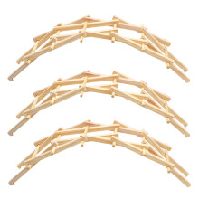 3Stk Holzbrücke Bausatz Material Stem Lernspiel Kinderspielzeug