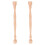 2Pcs Khaki Wood Balusters for Staircase Indoor Decorative Posts 1