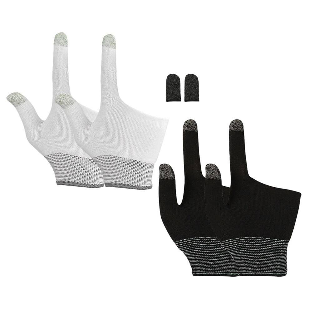 3Pairs Ultra-Thin Touchscreen Gaming Gloves Nylon Graphene For Mobile 3681869137273