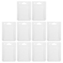 10Pcs Reusable Clear Clamshell Packaging Box for Electronic Products