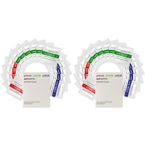 36-Pack PH Meter Buffer Solution Powder, PH 6.86/4.00/9.18, PH Buffer Powder for Precise & Easy PH Tester Calibration 1