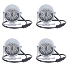 4X IR Illuminators, Night Vision Infrared Light 48 LED Night Vision Waterproof Lamp IR Infrared Light for Indoor