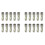 20 Pcs 1000 VDC Fuse Solar PV Explosion-Proof Fuse Silver - 15A 1