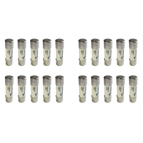 20 Pcs 1000 VDC Fuse Solar PV Explosion-Proof Fuse Silver - 15A