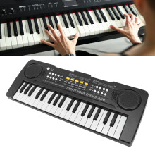 tastiera elettronica da 37 tasti, strumento musicale portatile per bambini, nero