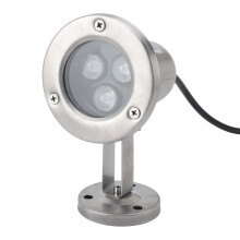 3W Fascia in Acciaio Inox IP68 Impermeabile Luce per stagni, 120mm x 82mm