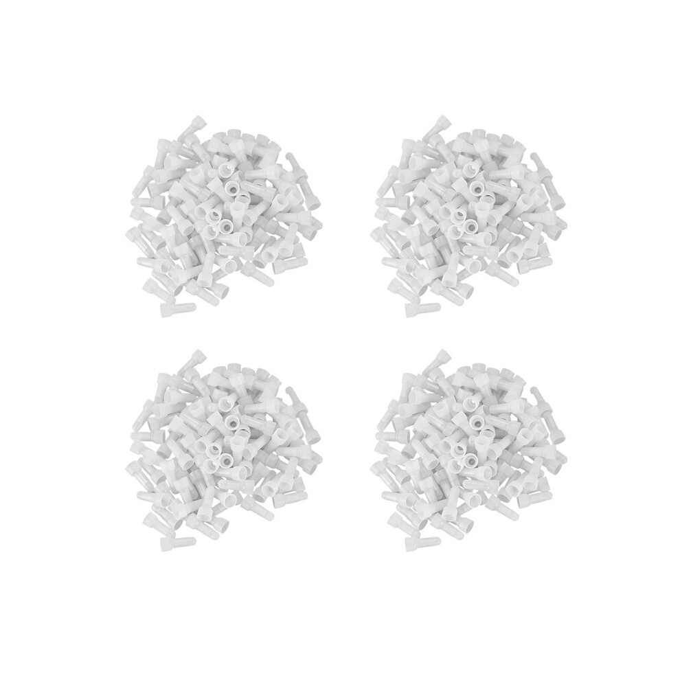 400Pcs 22-16 Ga Awg Closed End Crimp Caps Splice Gauge Wire Connectors Terminals (White) 4713004829206