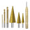 7Pcs Step Drill  Saw Drill Set, Saw Drill,Step  Drill Bits,Spiral Cone Stepped Down Bits for Impact Drill 1