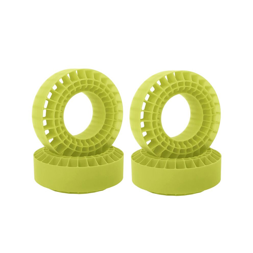 Tauoh 4Pcs Silicone Rubber Insert Foam Tire Fit For 1.9 Inch Wheel Tires 108Mm Foam Fit For 1/10 Rc Crawler Car-Green